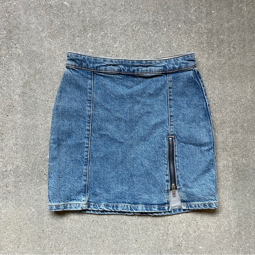 Free People Denim Mini Skirt
